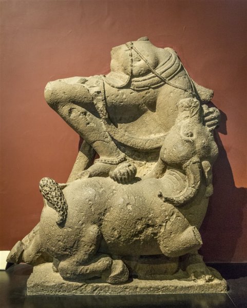 Mahishasuramardini from Elephanta Caves. 6th century A.D.