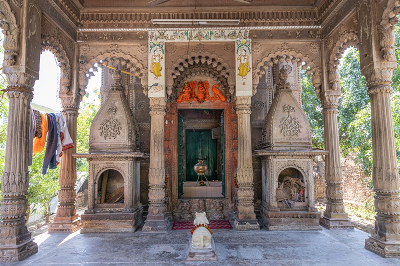 Pillared Mandapa of Sri Lolarkeshwar Mahadev Temple, near Lolark Kund in Varanasi